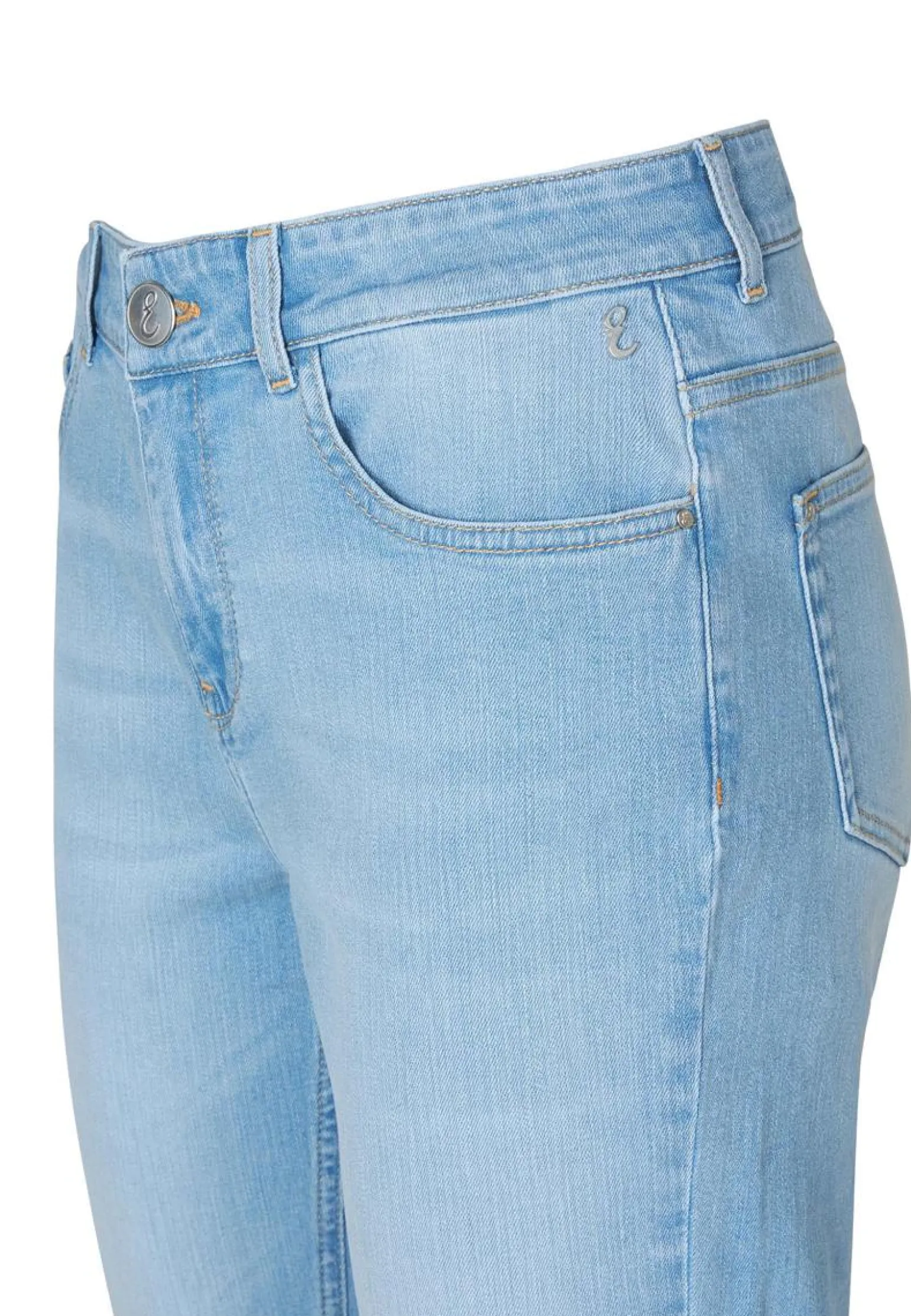 Hot Miss Etam Jeans straight fit blauw 36" Bleached