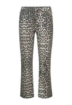 Clearance Miss Etam Jeans straight fit print bruin 32" Multi dark neutral