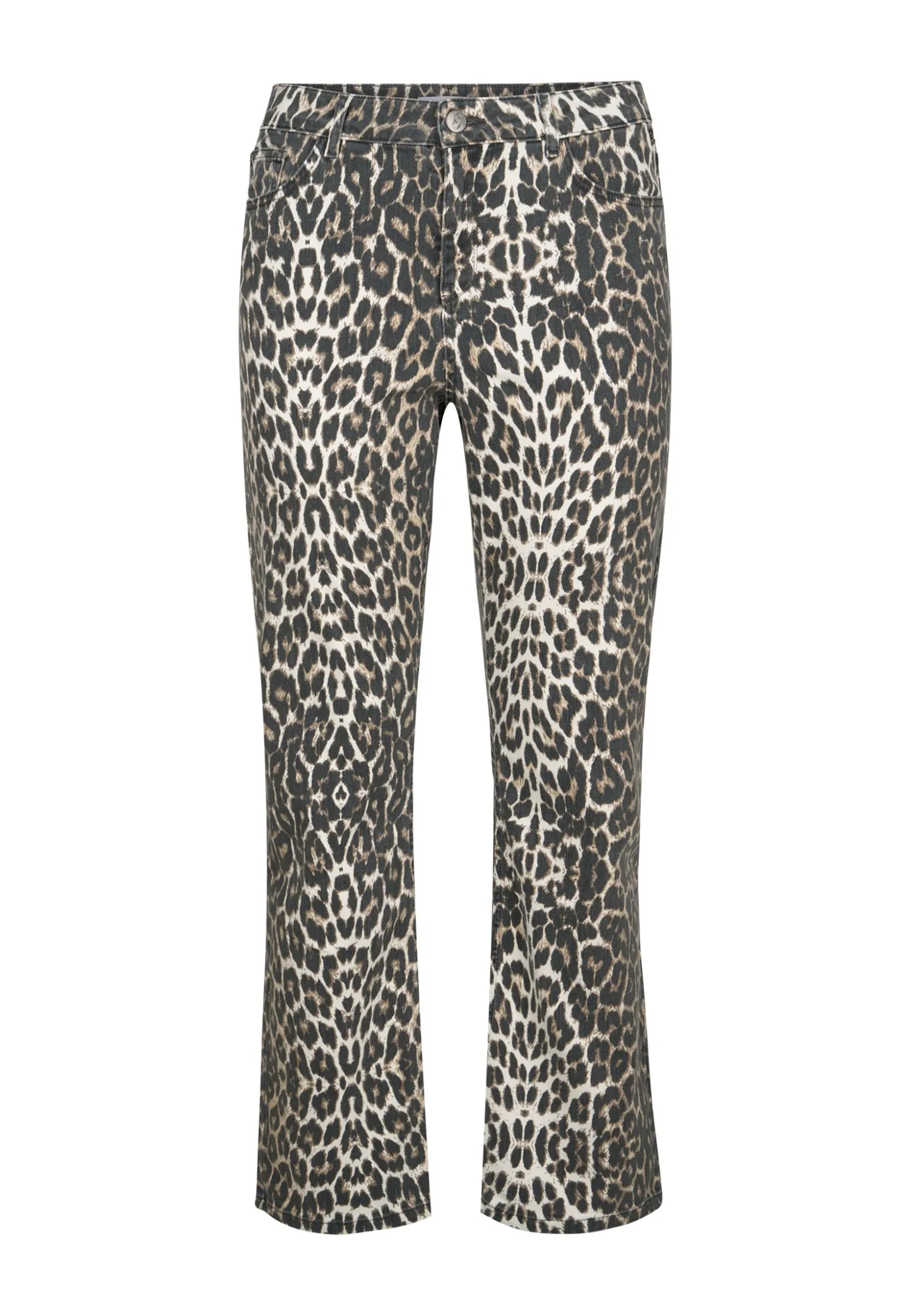 Clearance Miss Etam Jeans straight fit print bruin 32" Multi dark neutral