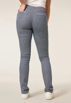 Miss Etam Jeans streep slim fit 36" Multi blauw