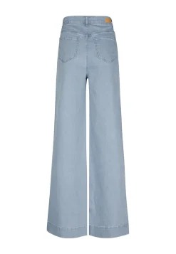 Best Miss Etam Jeans wide leg blauw 36" Bleached