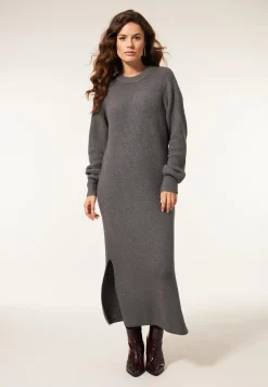 Clearance Miss Etam Jurk brei grijs Grey melange