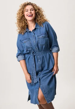 Clearance Miss Etam Jurk denim blauw Medium denim
