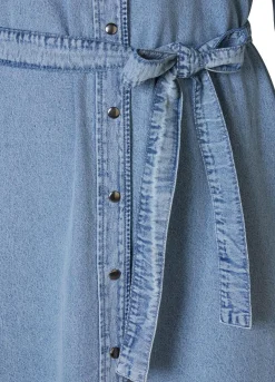 Best Miss Etam Jurk denim blauw Bleached