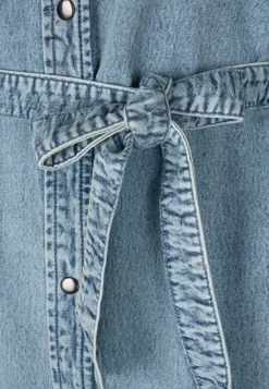 Online Miss Etam Jurk denim blauw Bleached