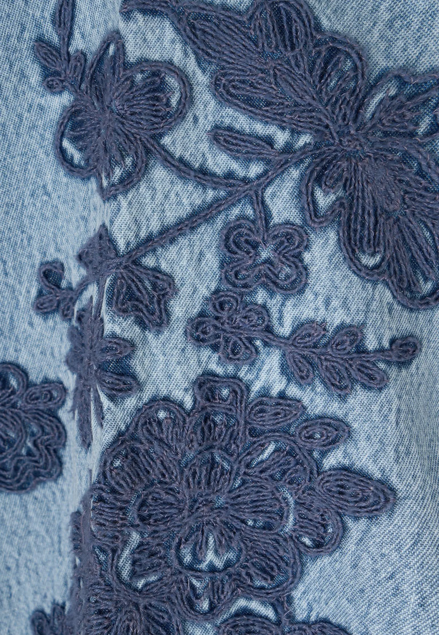 Best Miss Etam Jurk denim details blauw Bleached
