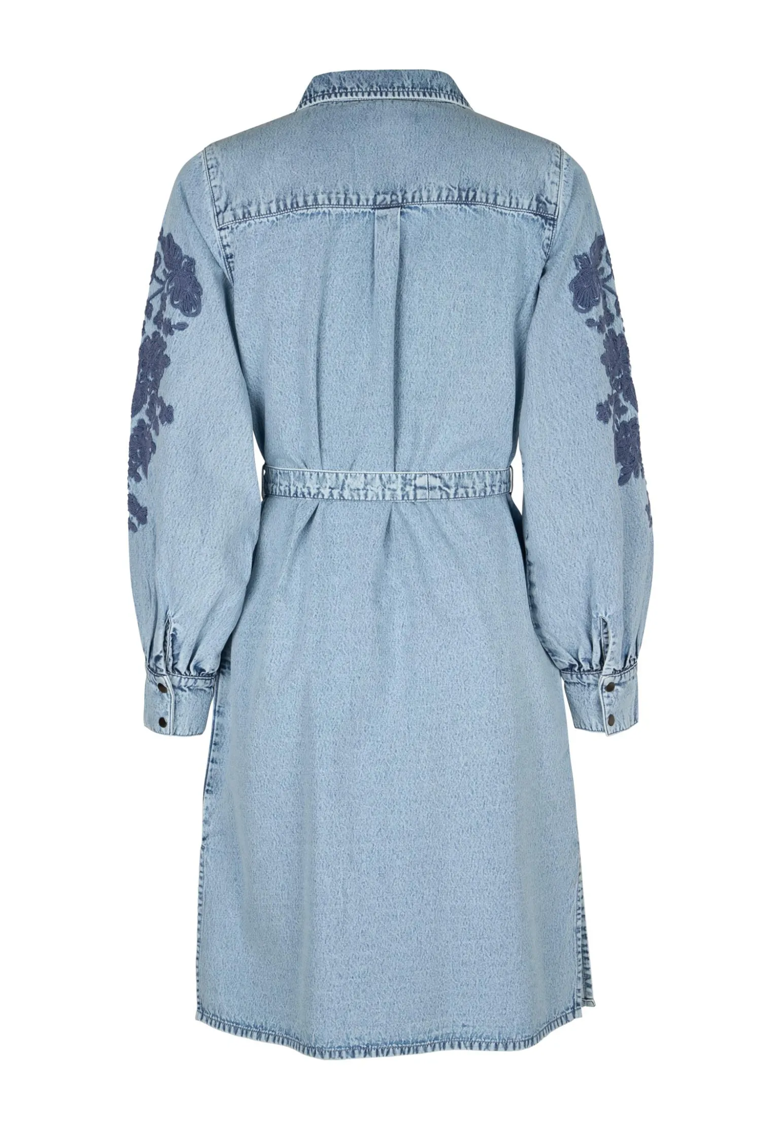 Best Miss Etam Jurk denim details blauw Bleached
