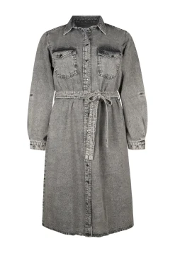 Online Miss Etam Jurk denim Grijs