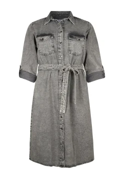 Online Miss Etam Jurk denim Grijs