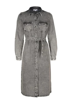 Discount Miss Etam Jurk denim Grijs