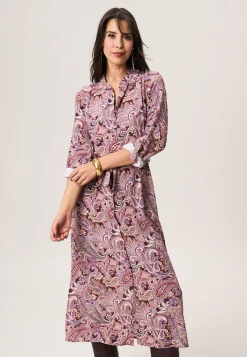 Discount Miss Etam Jurk print aubergine Multi aubergine