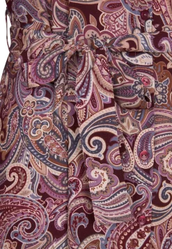Discount Miss Etam Jurk print aubergine Multi aubergine