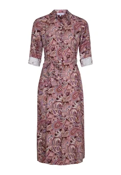 Discount Miss Etam Jurk print aubergine Multi aubergine