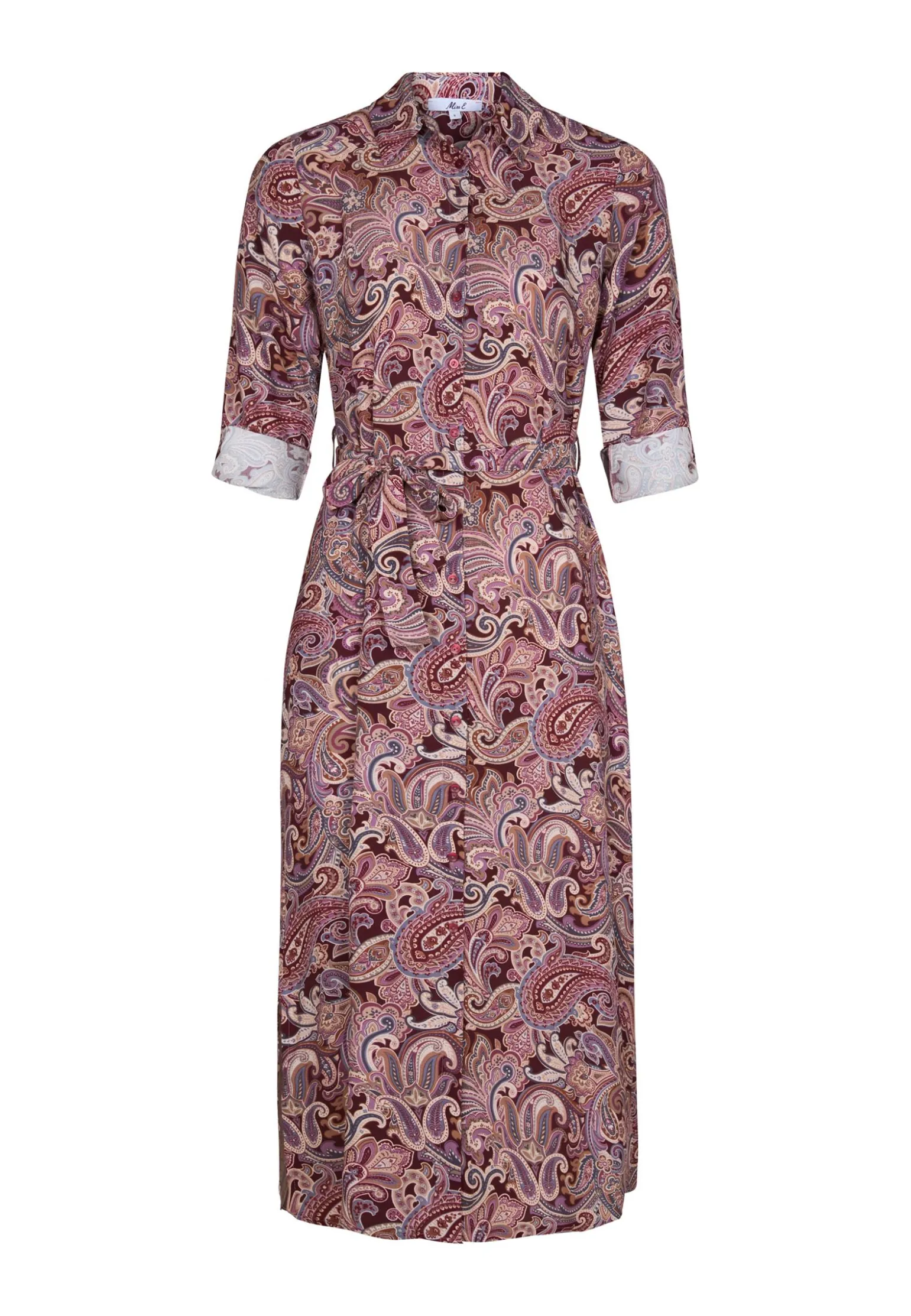 Discount Miss Etam Jurk print aubergine Multi aubergine