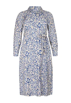 Hot Miss Etam Jurk print blauw Multi blauw