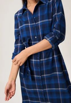 Hot Miss Etam Jurk print blauw Multi donker blue