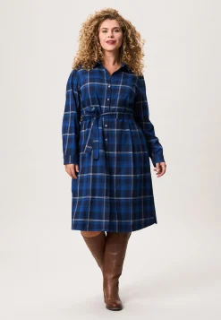 New Miss Etam Jurk print blauw Multi donker blue