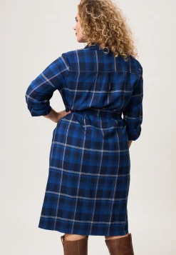 New Miss Etam Jurk print blauw Multi donker blue
