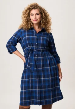 New Miss Etam Jurk print blauw Multi donker blue