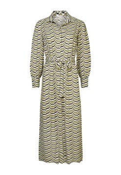 Best Miss Etam Jurk print groen Multi olijfgroen