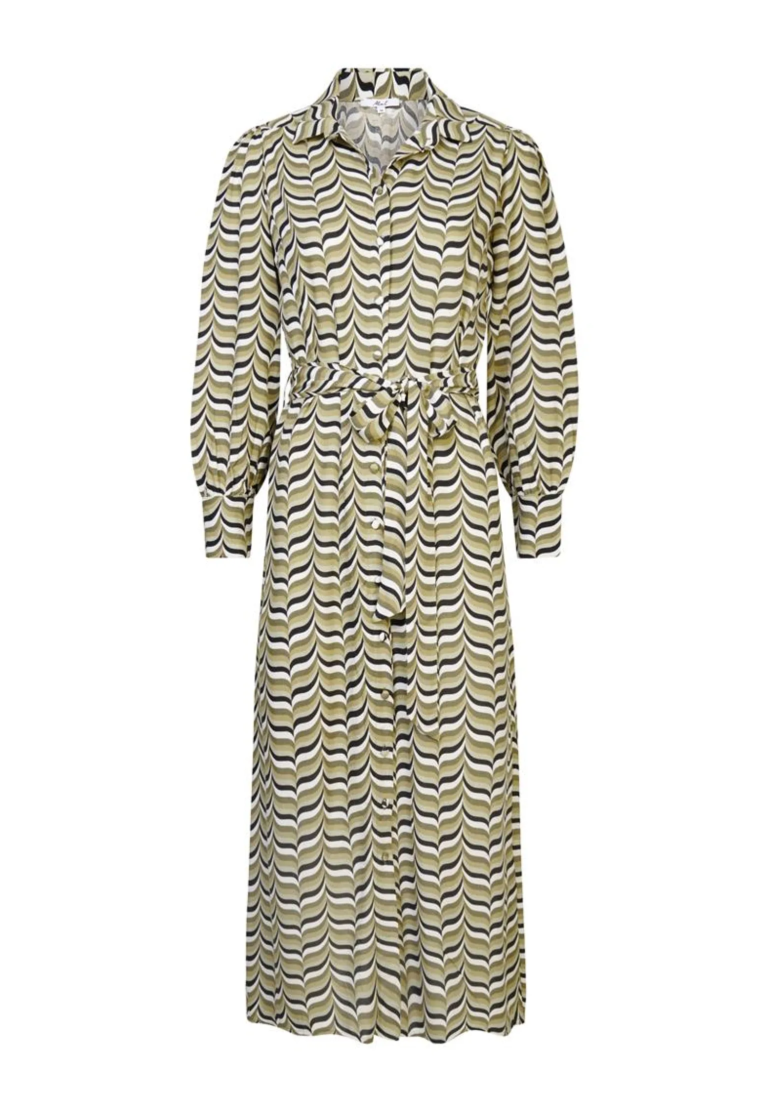 Best Miss Etam Jurk print groen Multi olijfgroen