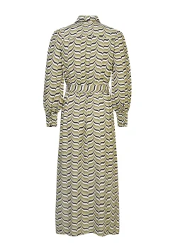 Best Miss Etam Jurk print groen Multi olijfgroen