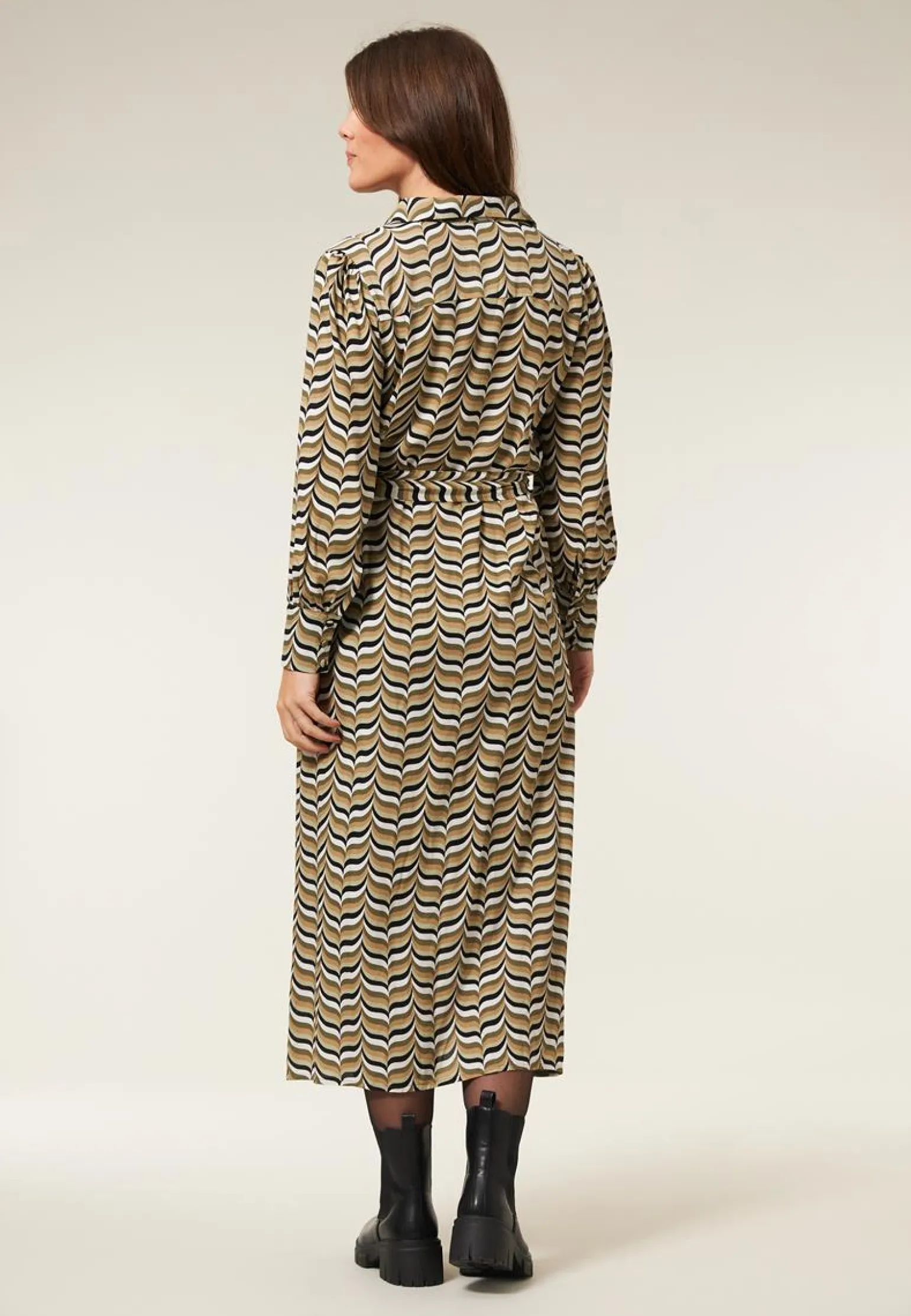 Best Miss Etam Jurk print groen Multi olijfgroen