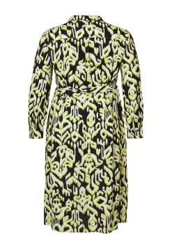 Online Miss Etam Jurk print groen Multi lime