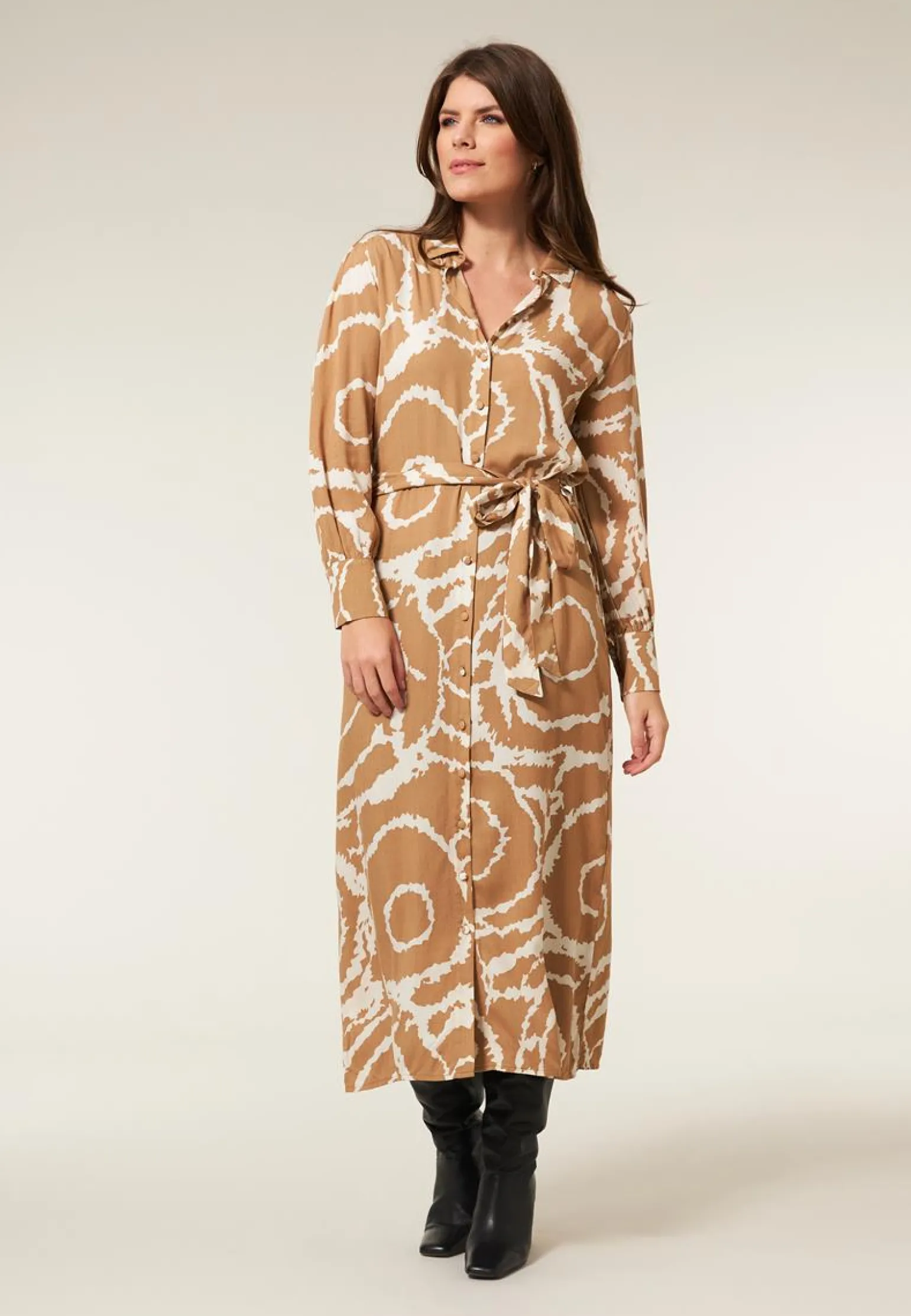 Clearance Miss Etam Jurk print naturel Multi beige