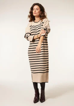 Clearance Miss Etam Jurk streep zwart Multi zwart