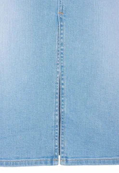 Online Miss Etam Rok denim blauw Bleached