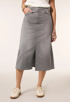 Outlet Miss Etam Rok denim grijs Light grey denim