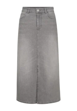 Outlet Miss Etam Rok denim grijs Light grey denim