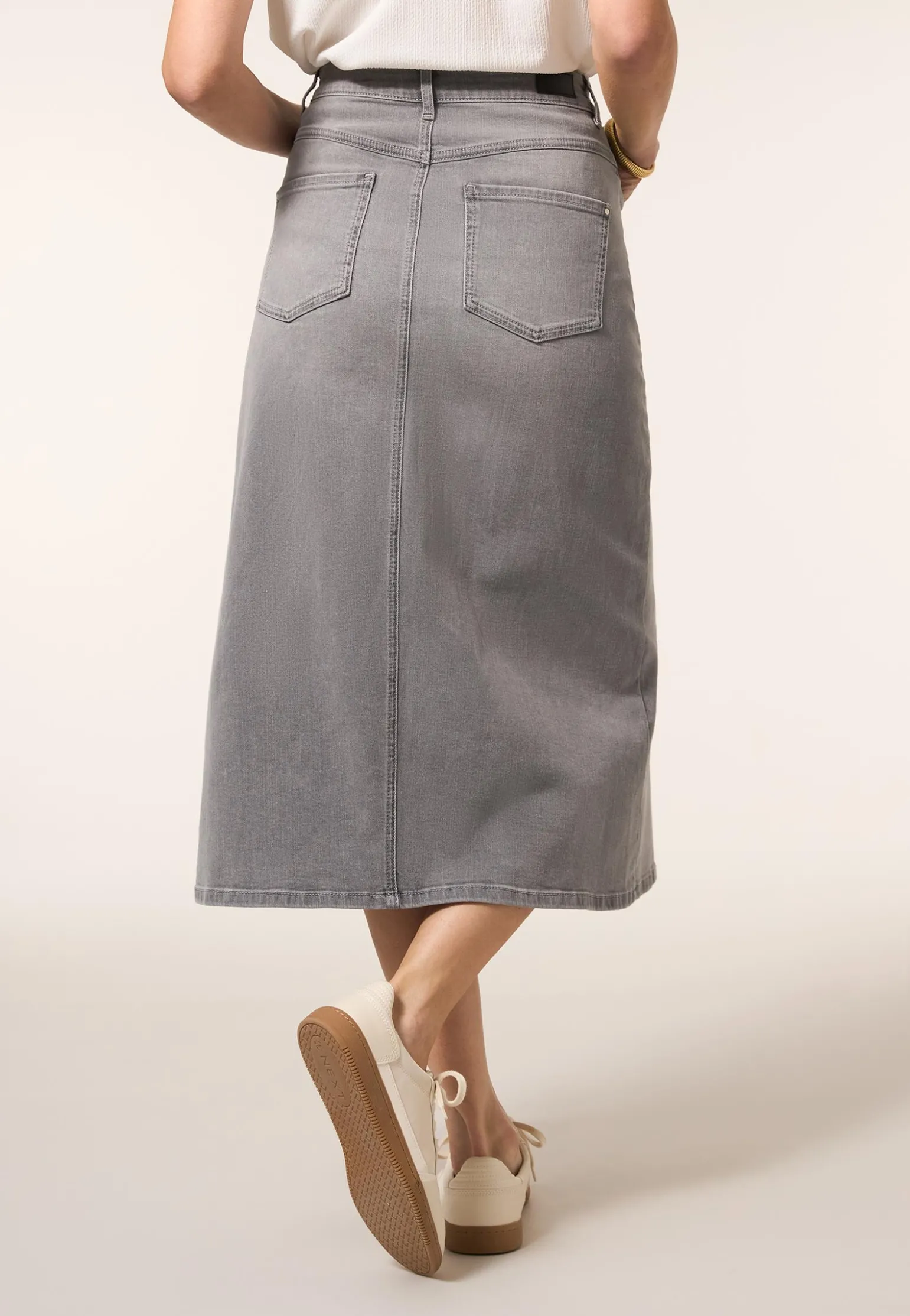 Outlet Miss Etam Rok denim grijs Light grey denim