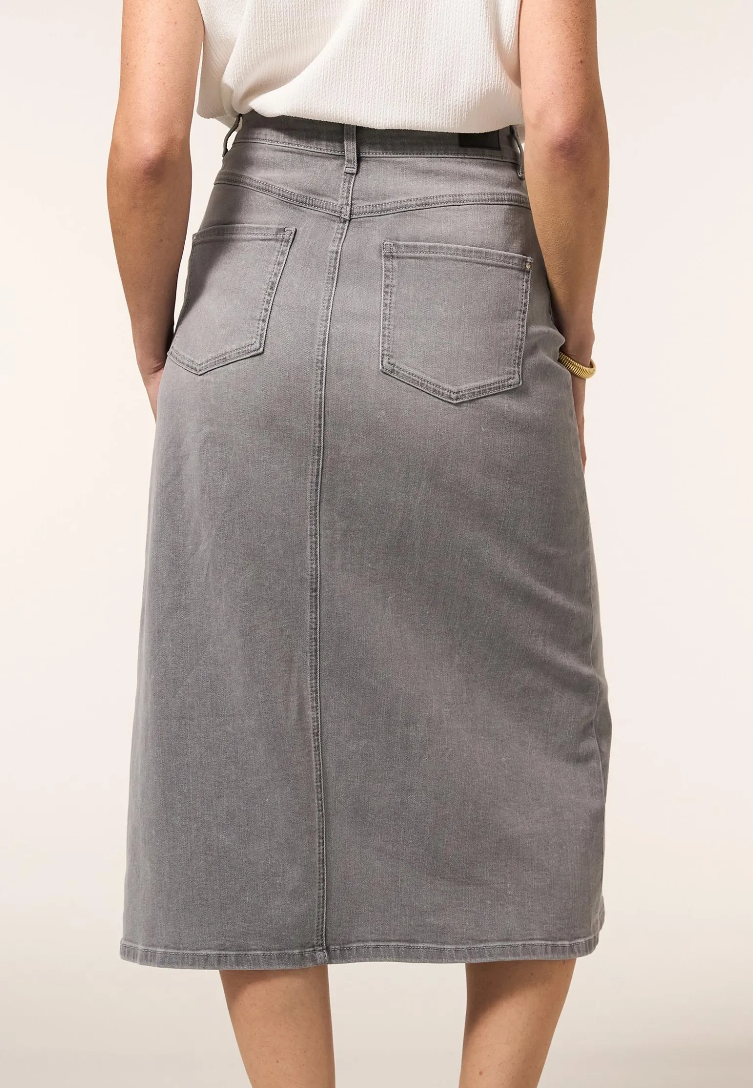 Outlet Miss Etam Rok denim grijs Light grey denim