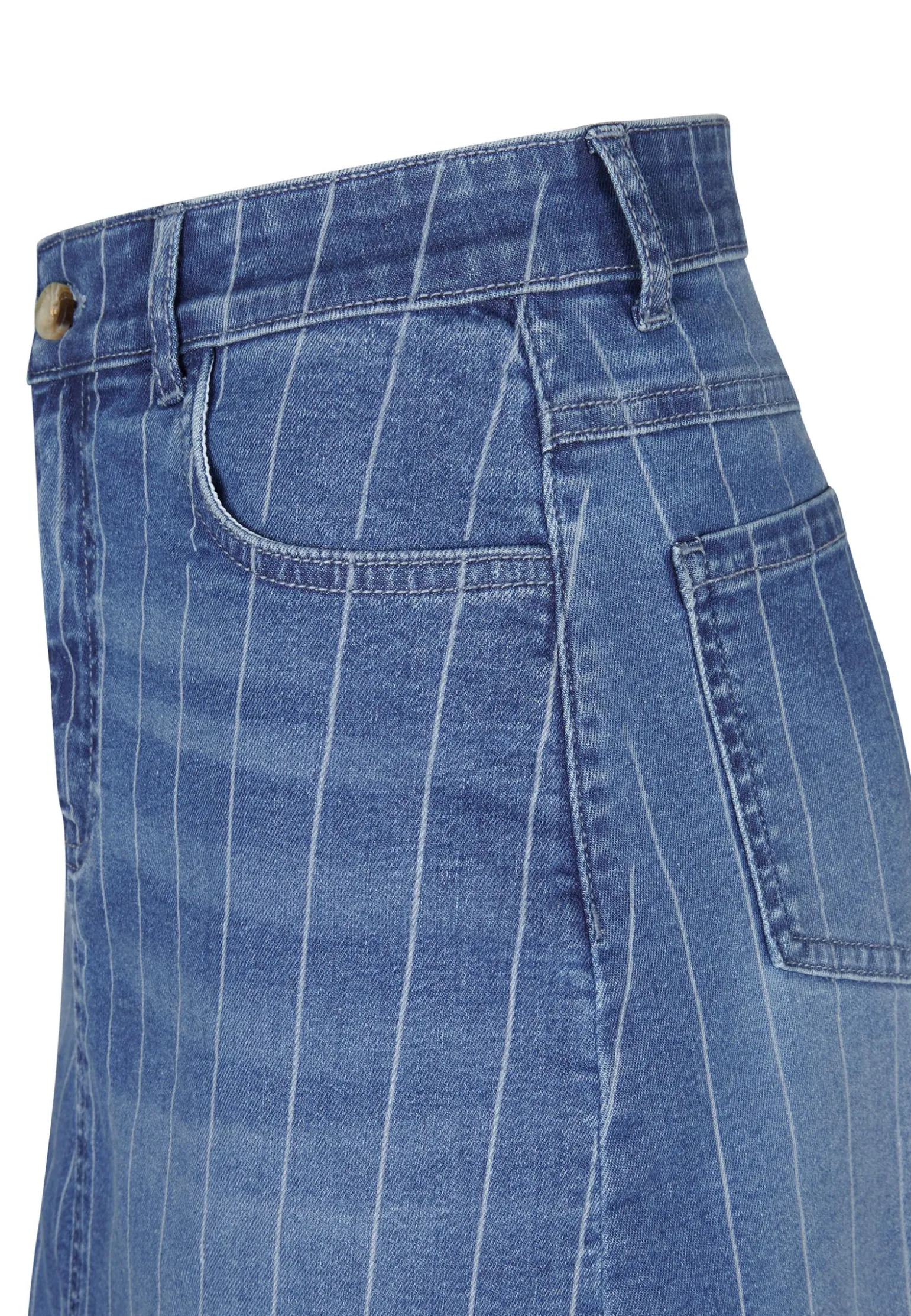 Sale Miss Etam Rok denim streep blauw Multi denim blue