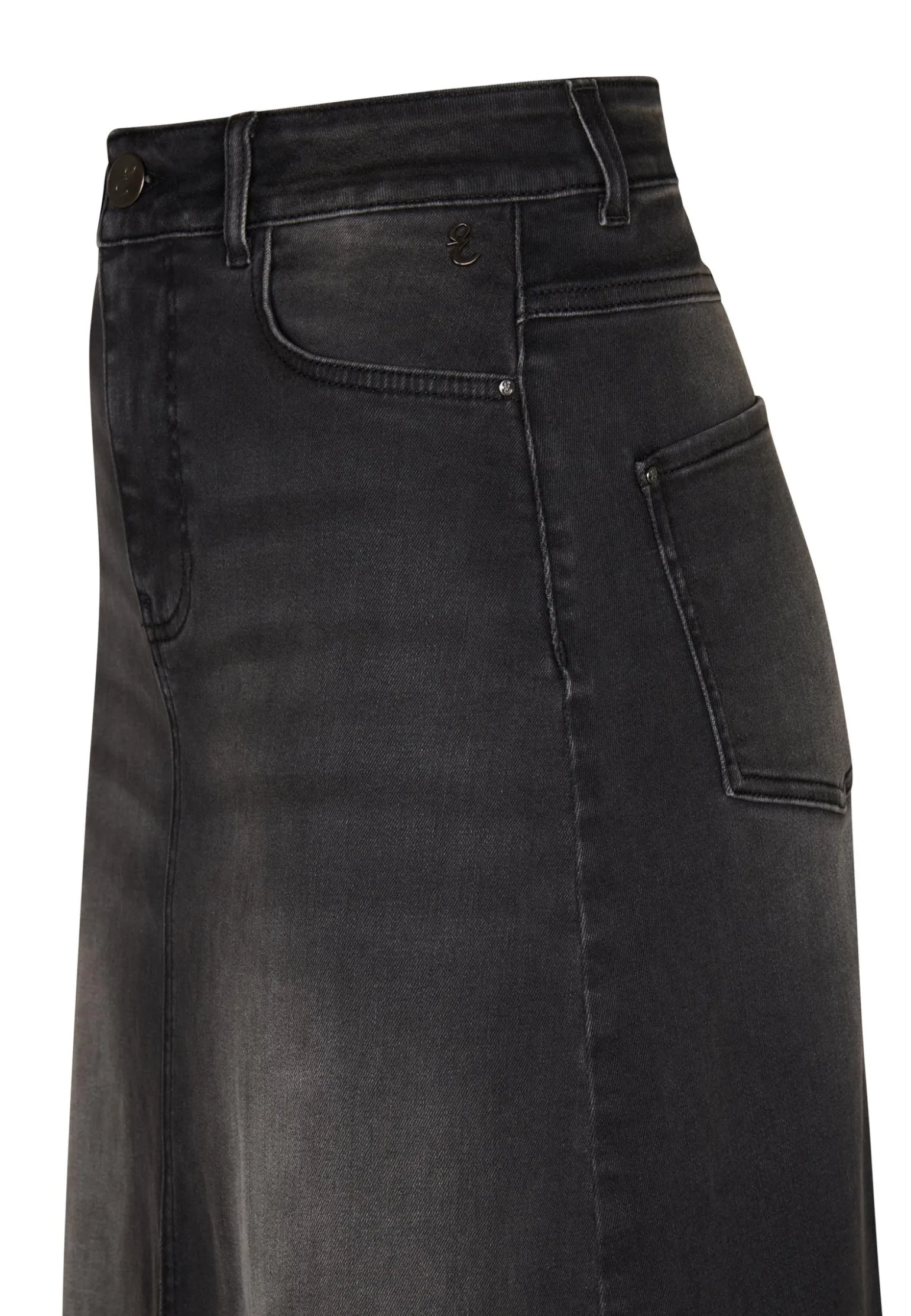 Hot Miss Etam Rok denim zwart Grijs