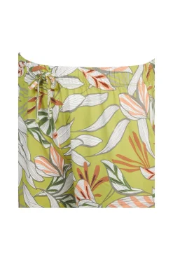 Discount Miss Etam Short 'Sheila' print groen Multi dark lime