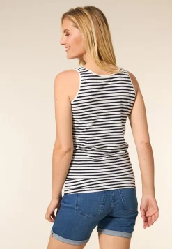 Online Miss Etam Singlet streep Multi donker blue