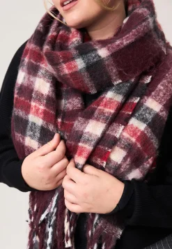 Miss Etam Sjaal ruit rood Multi dark red
