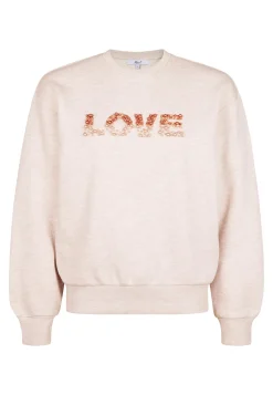 Online Miss Etam Sweater creme parel detail Light sand