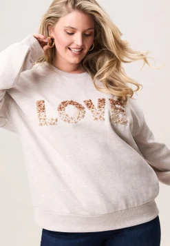 Online Miss Etam Sweater creme parel detail Light sand
