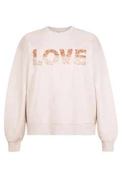 Online Miss Etam Sweater creme parel detail Light sand