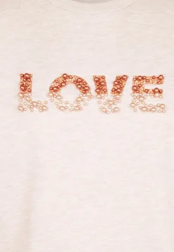 Online Miss Etam Sweater creme parel detail Light sand