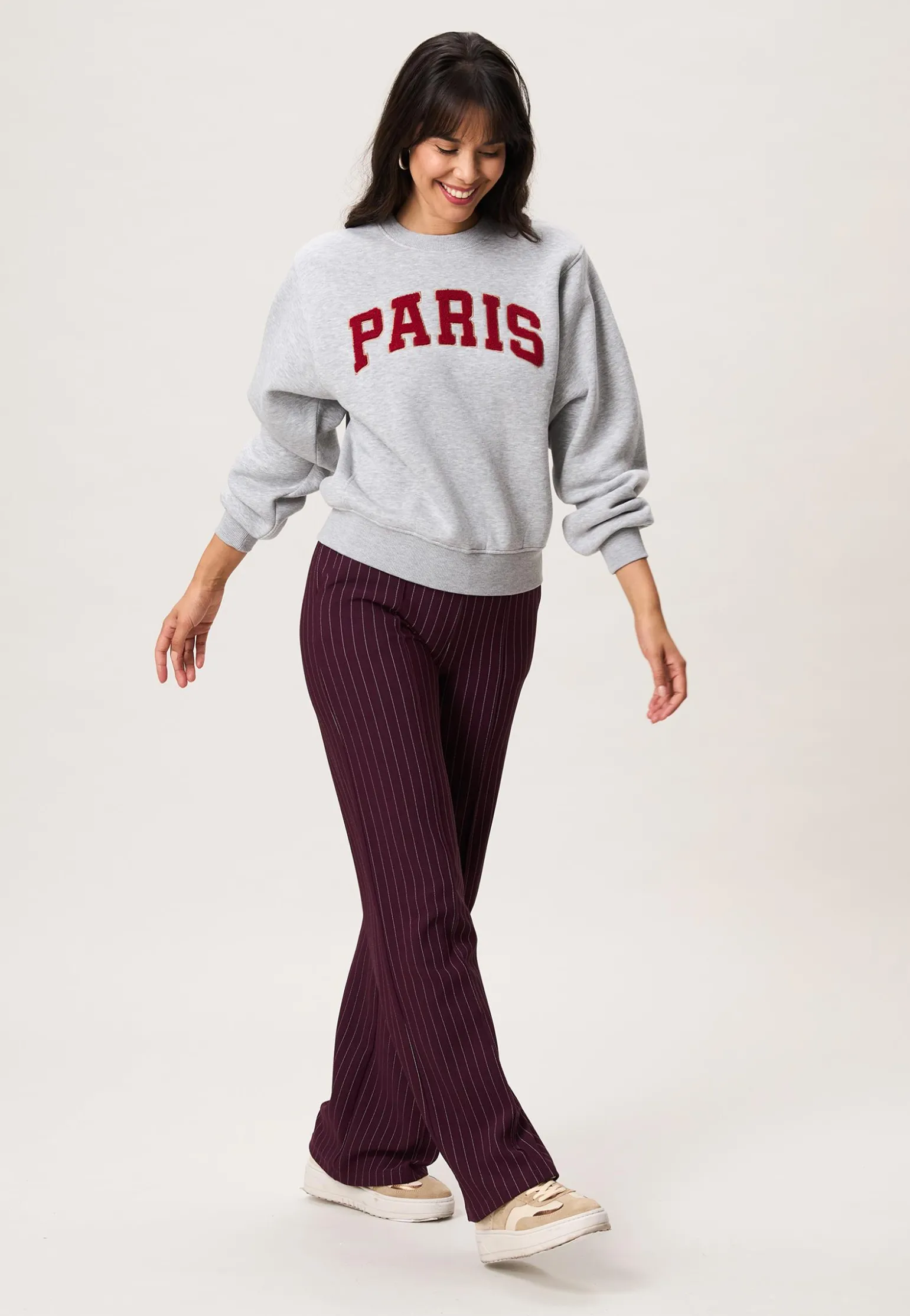 New Miss Etam Sweater grijs Grey melange