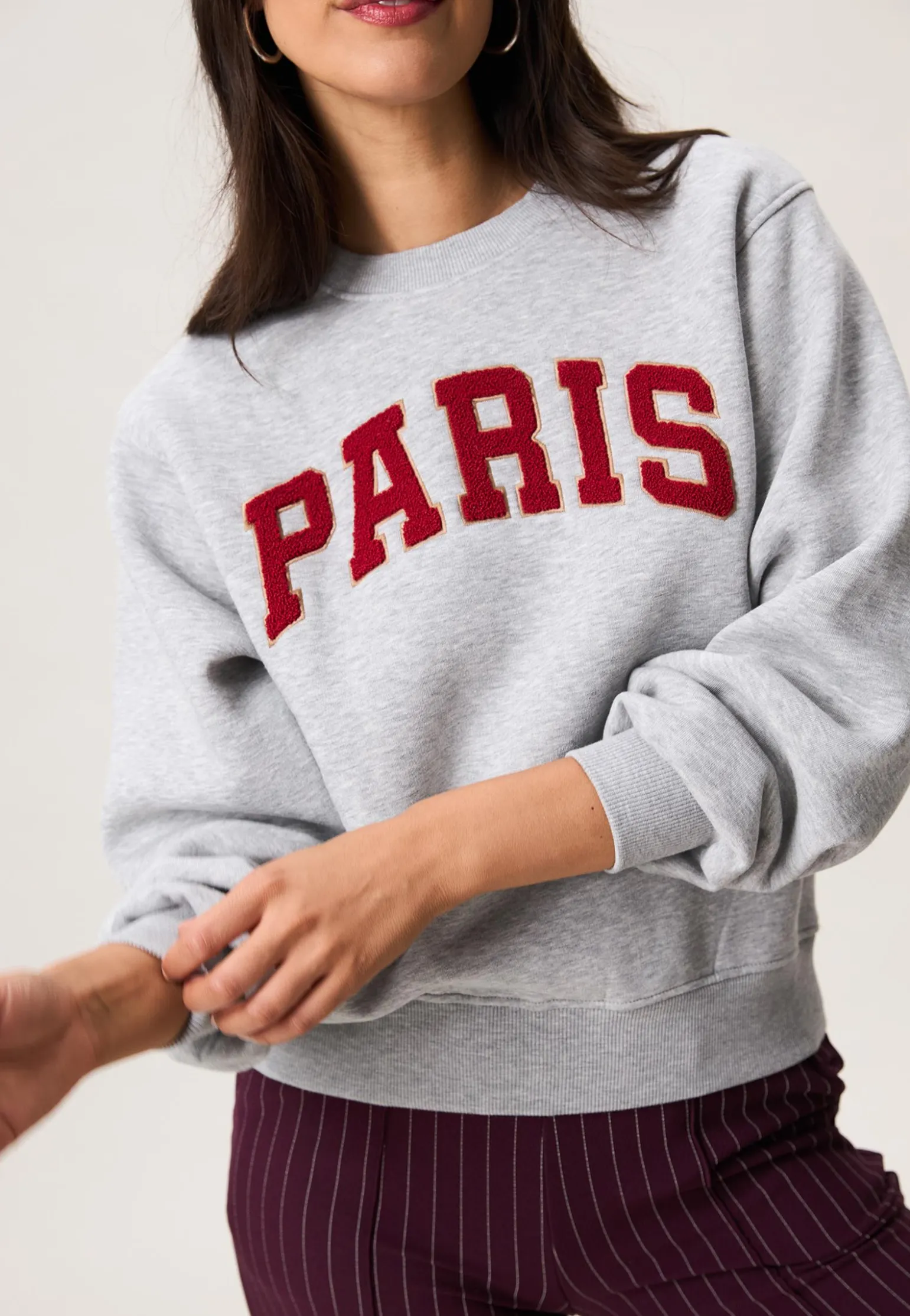 New Miss Etam Sweater grijs Grey melange