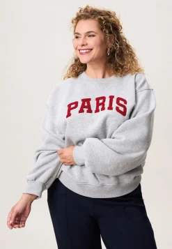 Outlet Miss Etam Sweater grijs Grey melange
