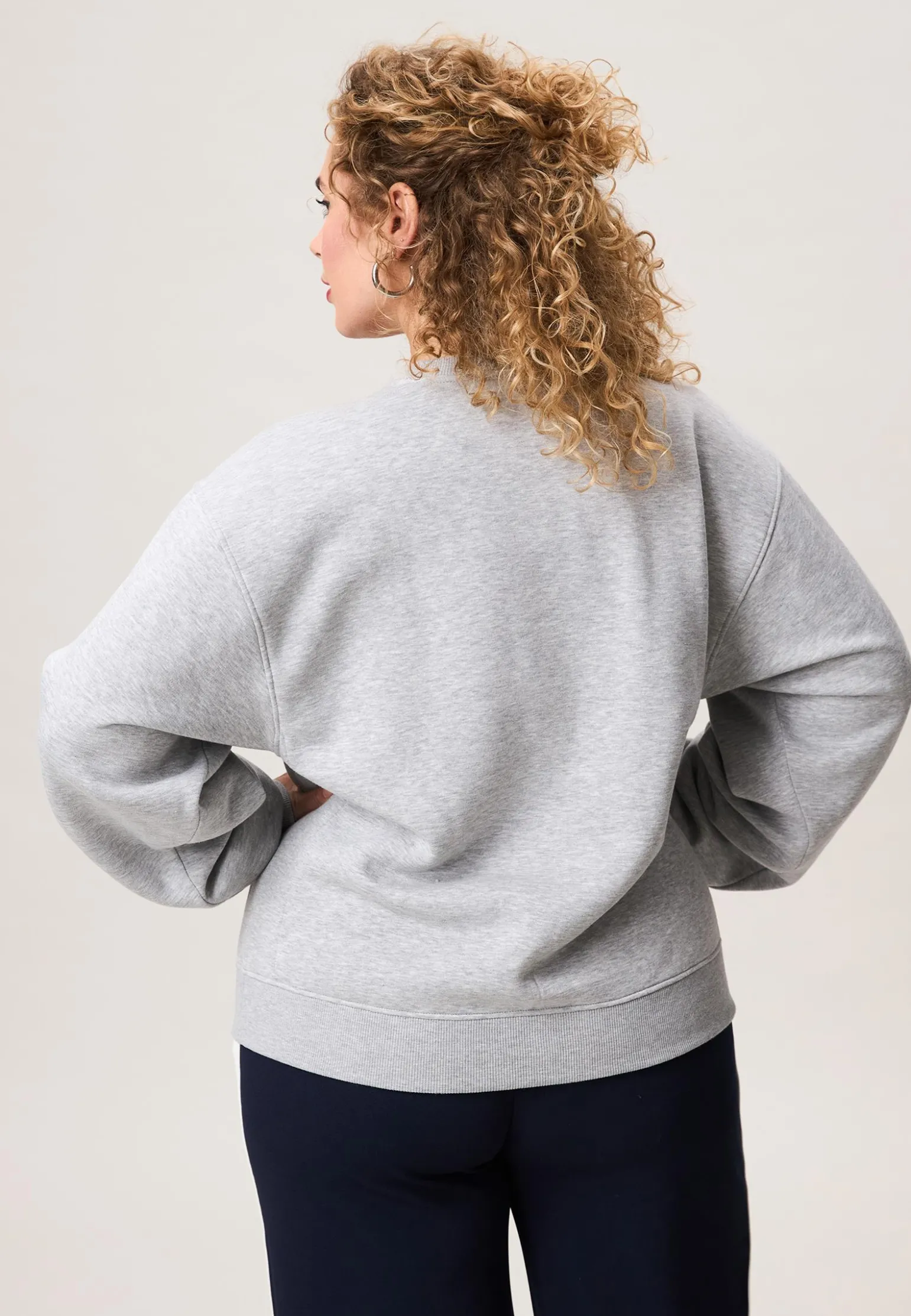 Outlet Miss Etam Sweater grijs Grey melange
