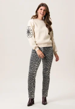 Hot Miss Etam Sweater licht zand Multi zand