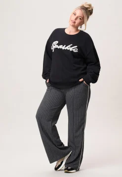 Discount Miss Etam Sweater parel detail Zwart